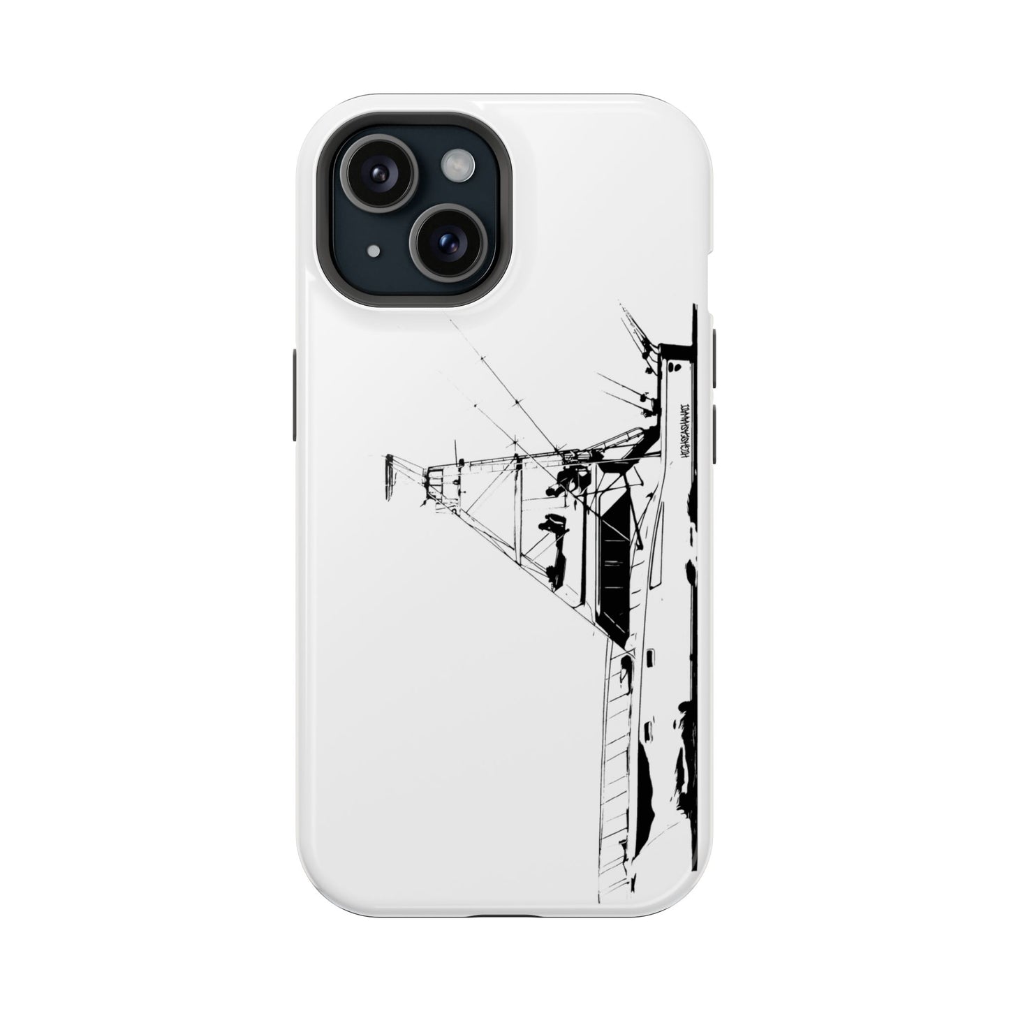 Phone Case - Big Hatteras Sport Fisher on the Hunt off of Hawaii