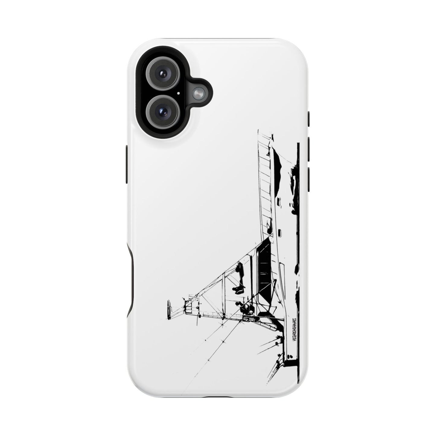 Phone Case - Hatteras Sport-fisher on the Hunt Off of Hawaii